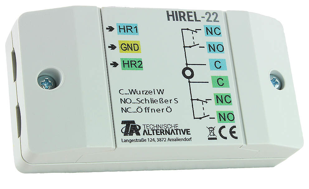 Technische Alternative HIREL-22 Relaismodul mit 2 Kontakten