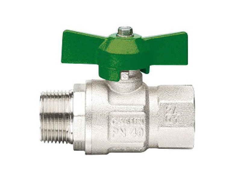 Kugelhahn mit Flügelgriff 1'' IG x AG für Heizung und Trinkwasser