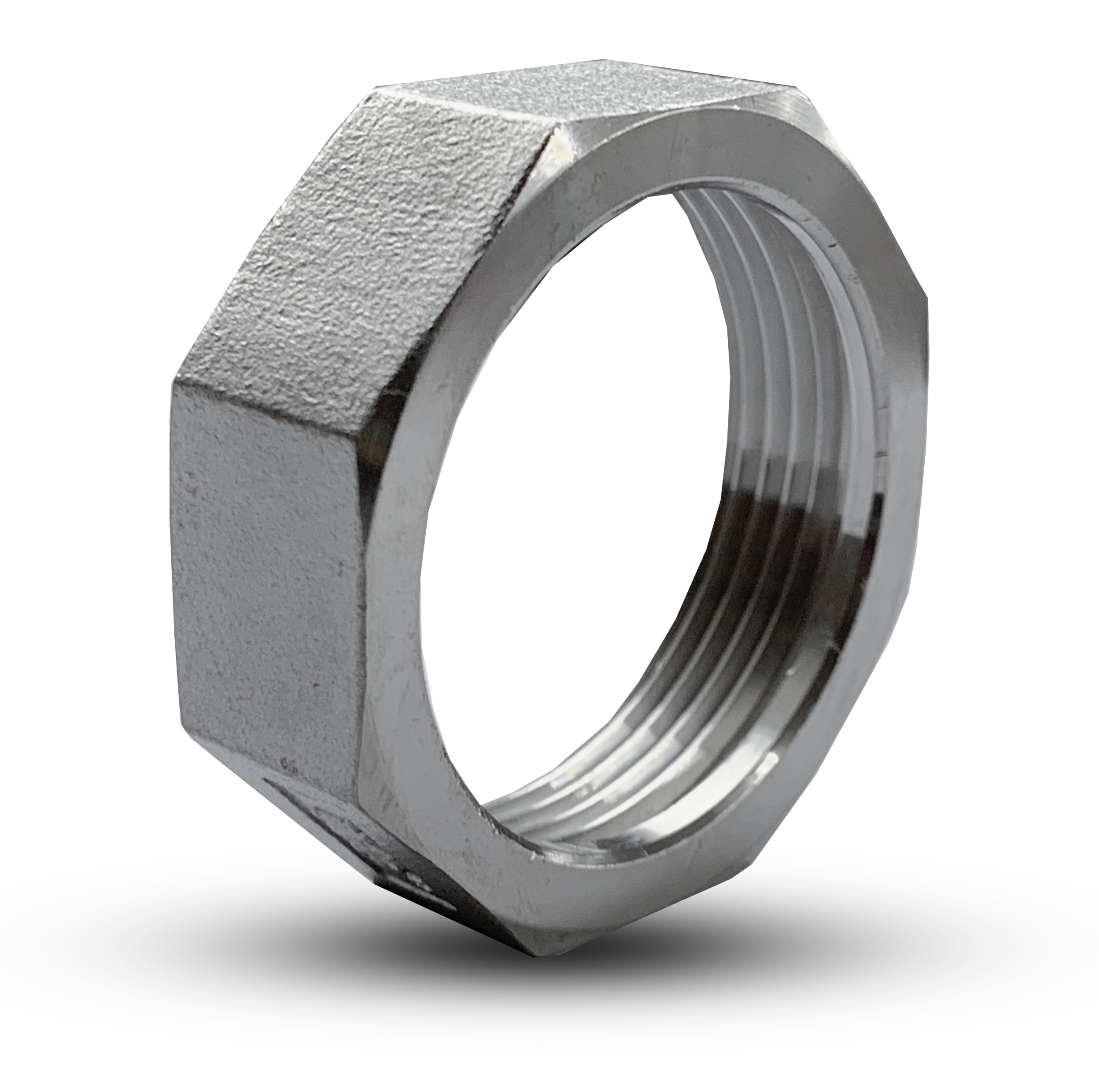 Edelstahl Überwurfmutter einzeln für Edelstahlwellrohr-Verschraubungsset DN 16, 3/4", Werkstoff 1.4408