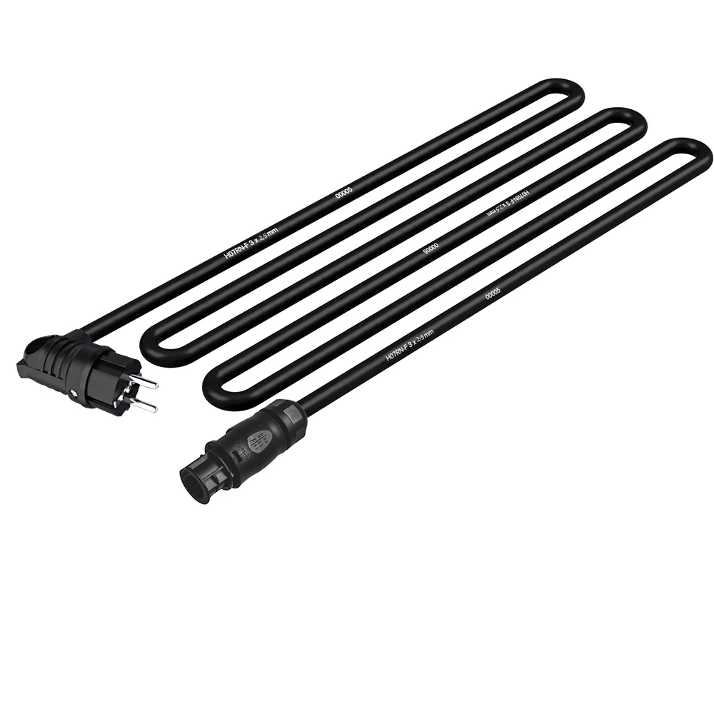 AC-Anschlusskabel 2,5 mm², mit Betteri-Buchse BC01-3F22-15 (weiblich/female) zu Schuko-Stecker gewinkelt, (für z. B. Hoymiles Wechselrichter), Länge 10 m