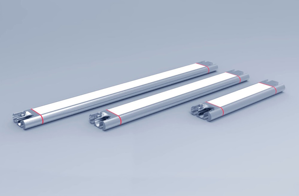 20 Watt LED Maschinenleuchte 24V DC, Länge 540 mm, tageslichtweiß 6.000 K, Abstrahlwinkel 120°, Mattglas, IP67, Kabellänge 10 m