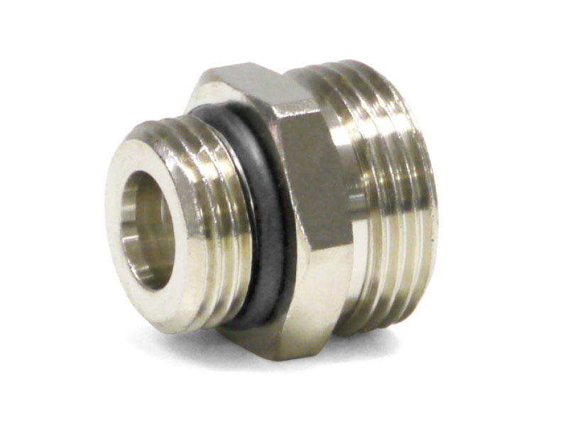 Messing Reduziernippel / Kupplung mit AG und O-Ring 1/2" x 3/4" Euro-Konus