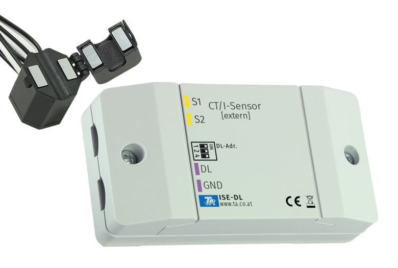 Technische Alternative DL-Stromsensor ISE-DL, DL-Bus, bis 50 A, Impulsbelastung bis 70 A