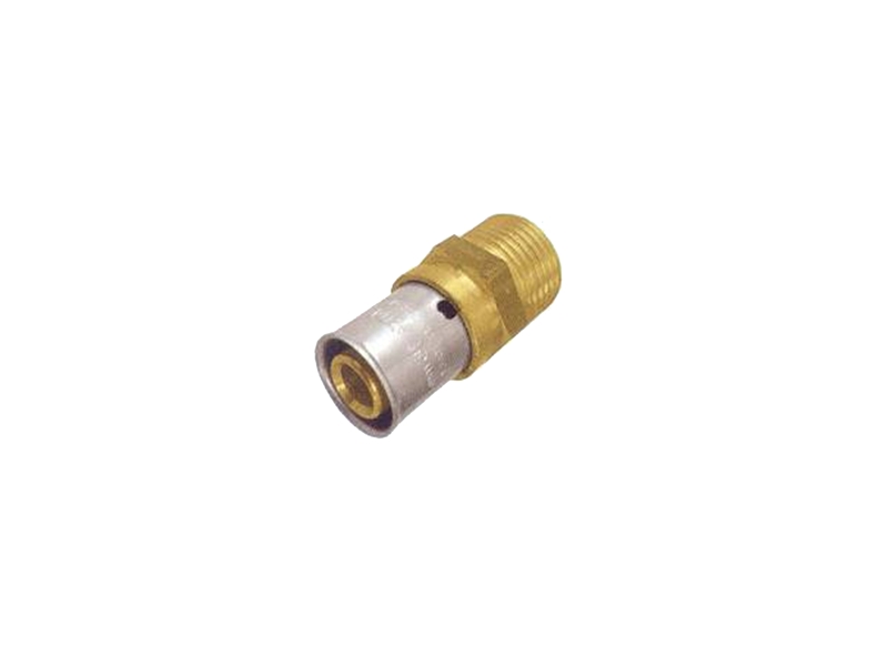 Press Übergang mit Aussengewinde DVGW 20x2 - 1/2"