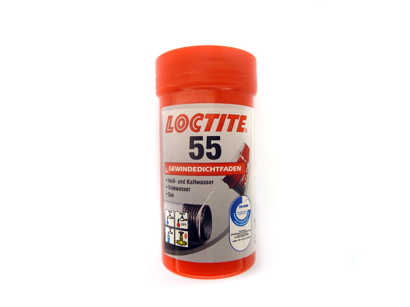 LOCTITE Gewindedichtfaden 55 - bis Gewinde 4" - nichtaushärtend - DVGW-Zulassung - 160 m