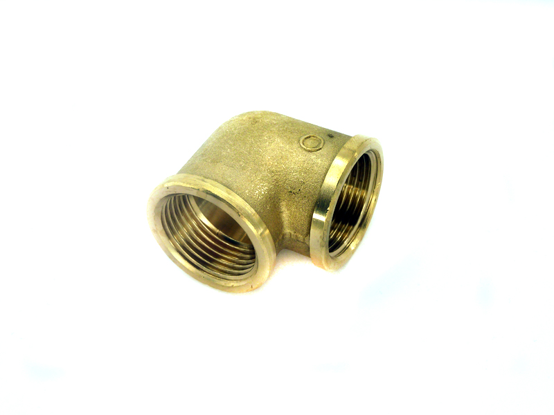 Messing Winkel 90° 1" IG x 1" IG