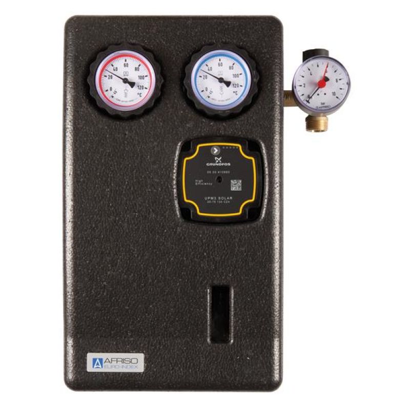 Afriso Zweistrang Solarpumpengruppe / Solarstation PrimoSol 130-4 PWM 2 - 12 Liter