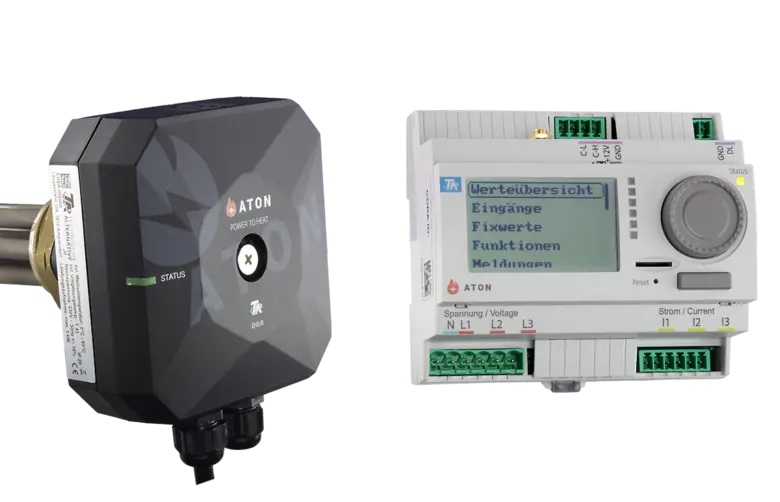 TA-ATON, Power to Heat, stufenlos regelbarer Heizstab bis 3000 W, Set zur Nutzung überschüssiger PV Leistung