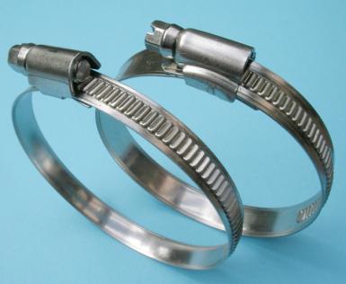 Schlauchschelle W1 Stahl verzinkt, 12 mm Bandbreite, Spannbereich 160-180 mm