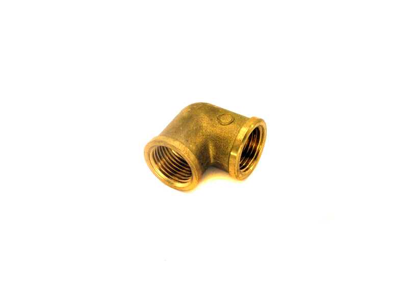 Messing Winkel 90° 1/2" IG x 1/2" IG