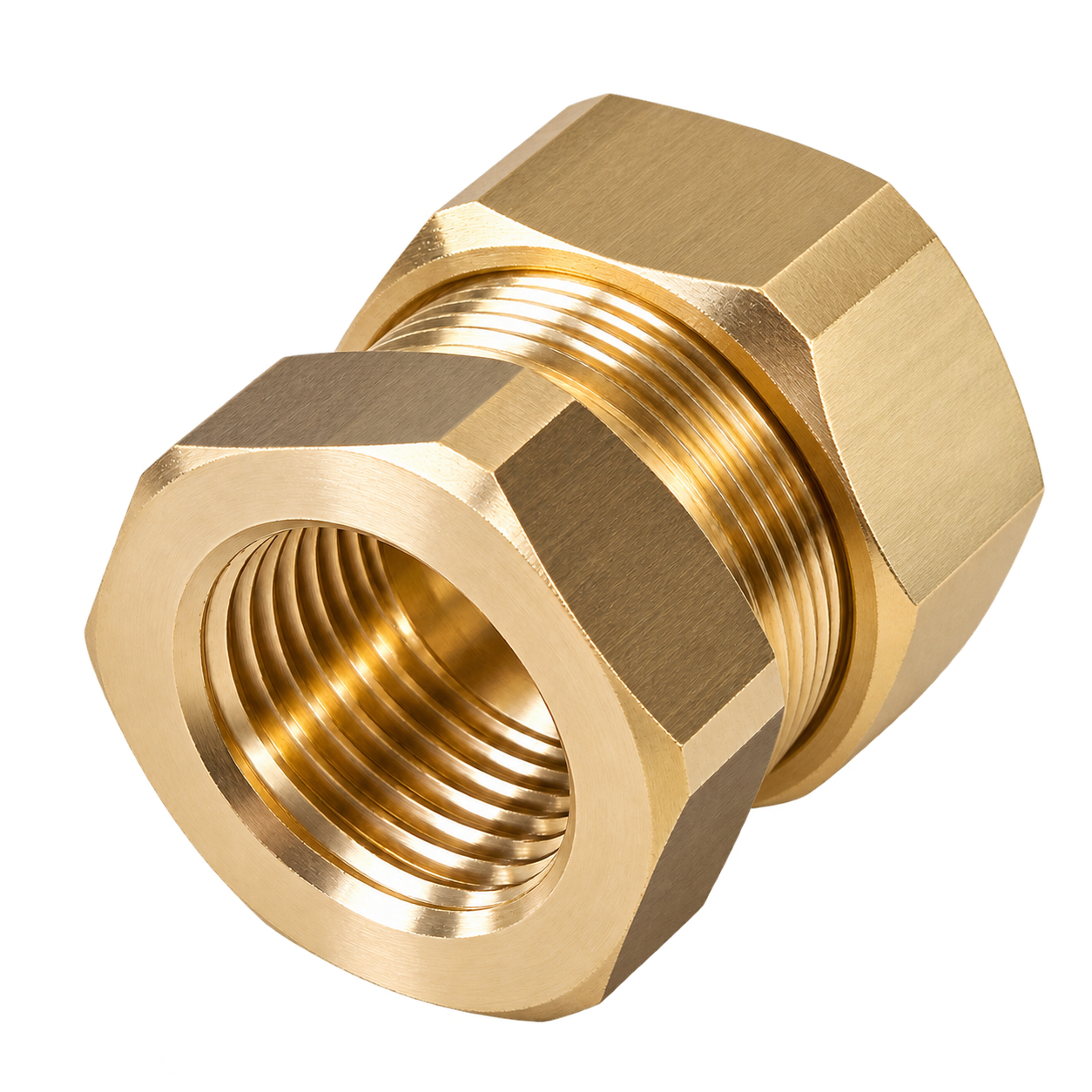 Schnellverschraubung für Edelstahlwellrohr metallisch dichtend DN 16 x 3/4" IG