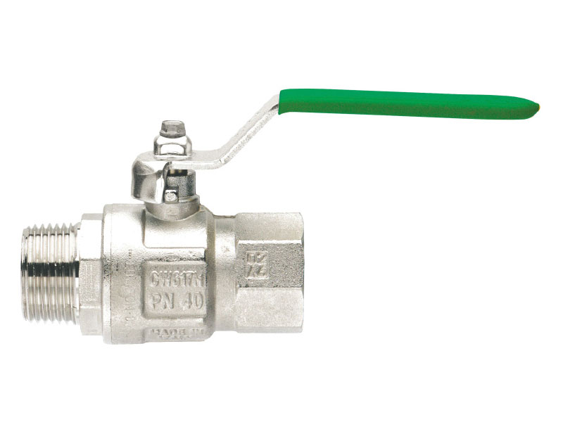 Kugelhahn mit Hebelgriff 1'' IG x AG für Heizung und Trinkwasser
